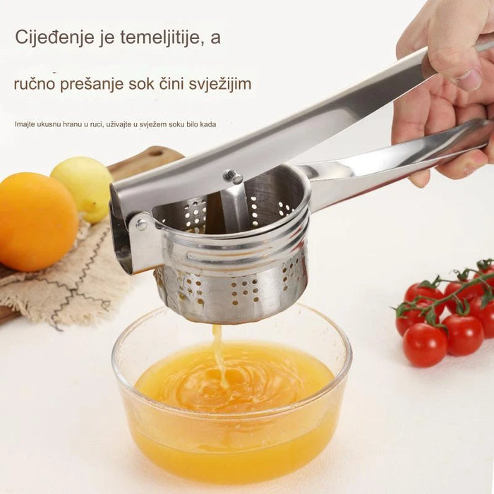 Multifunctional stainless steel manual juicer