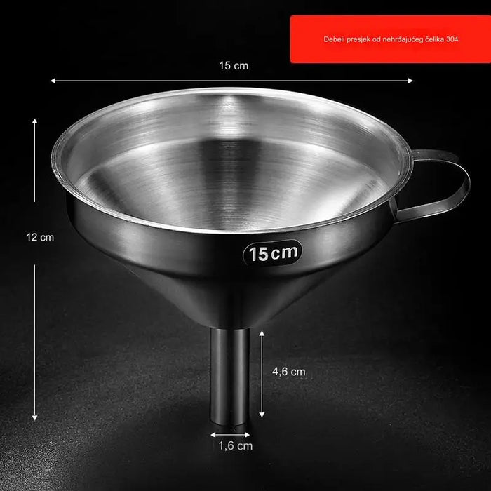 Stainless steel funnel filter household