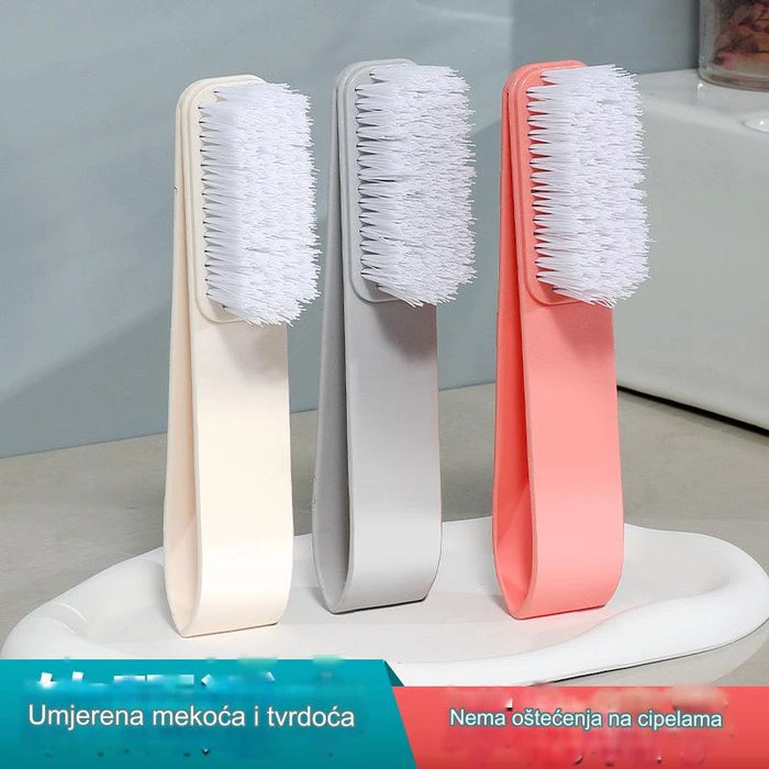 Soft-bristled shoe brush designed with nanotechnology