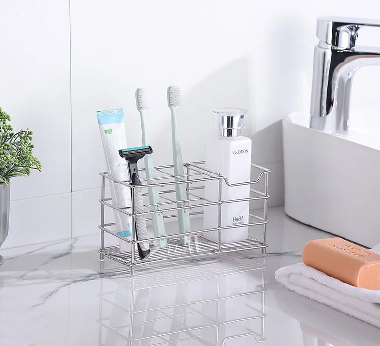 Innovative wall-mounted toothbrush holder