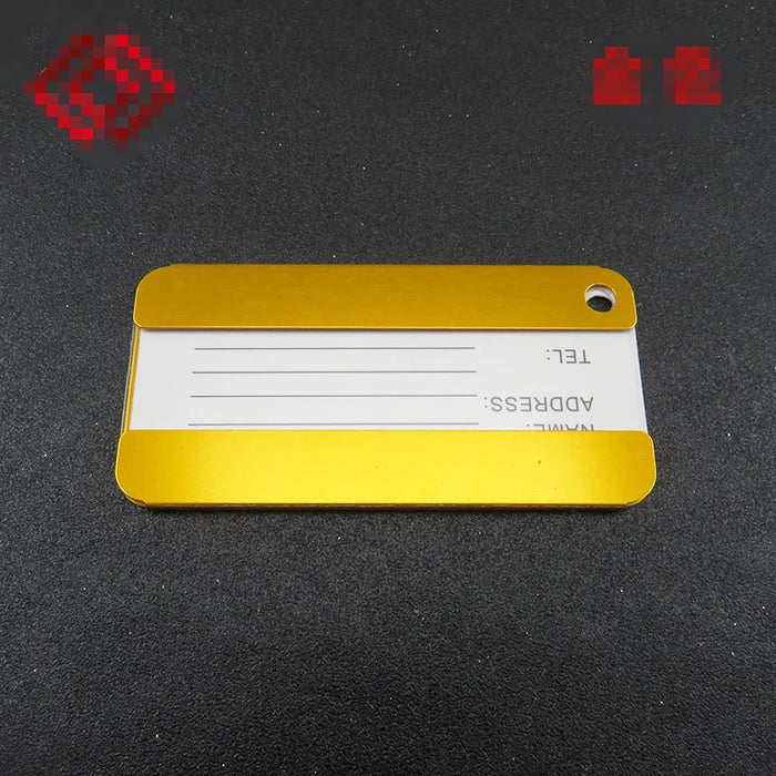 Fashion metal luggage tag made of high-quality aluminum alloy material