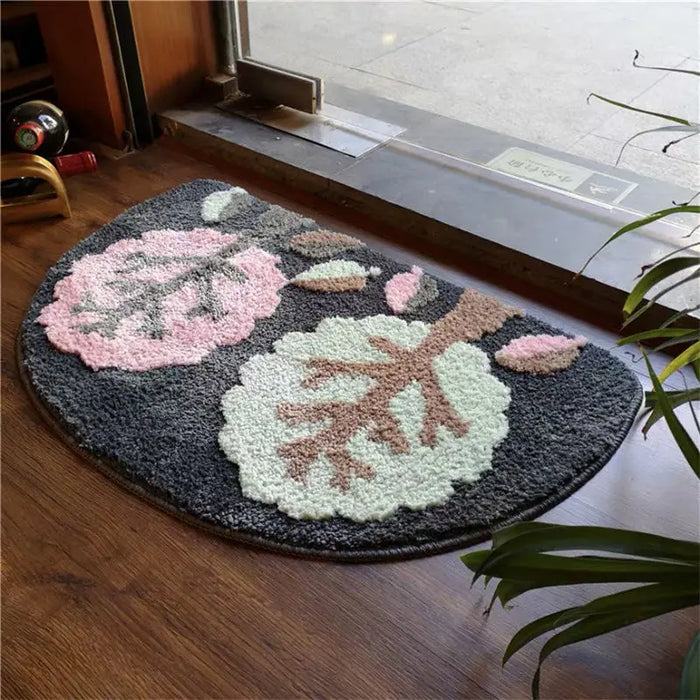 Edelweiss bathroom semi-circular non-slip bath mat