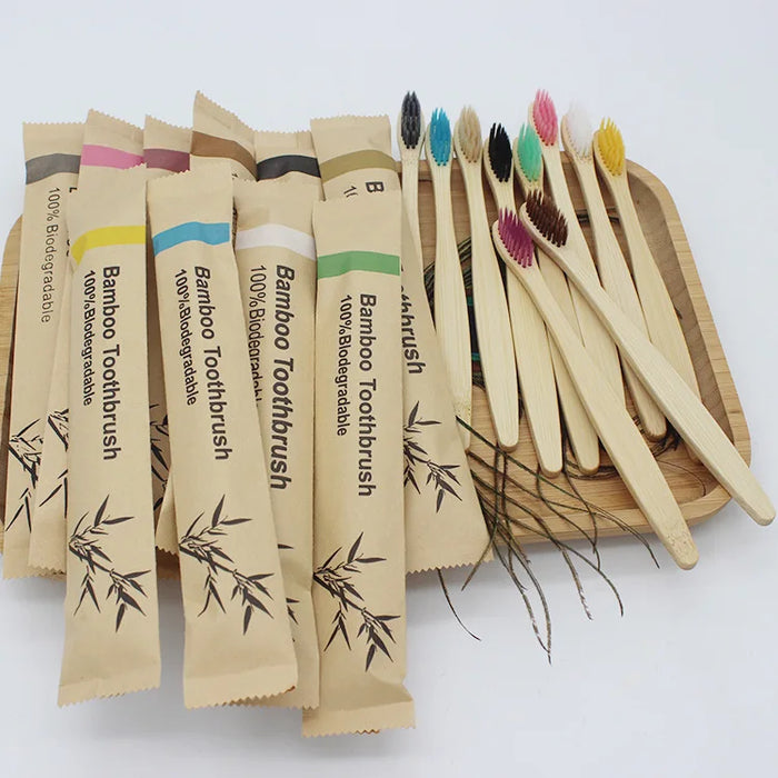 Paper Bag Bamboo Toothbrush