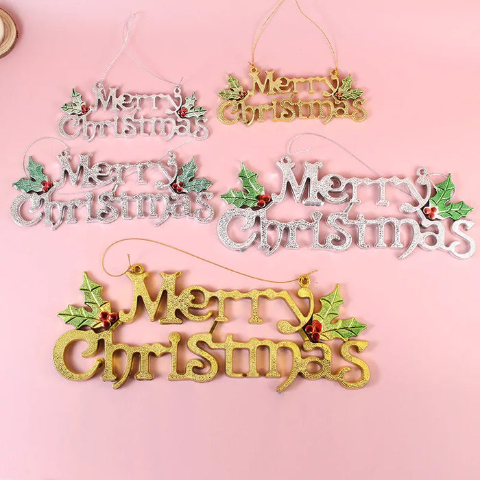 Creatively designed customizable Christmas letter door hangers -