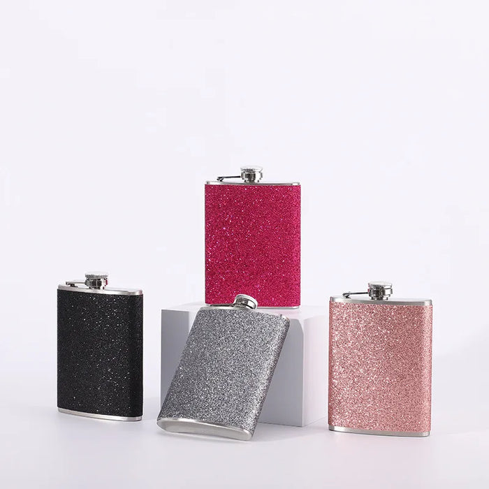 6-ounce Solid Stainless Steel Flask