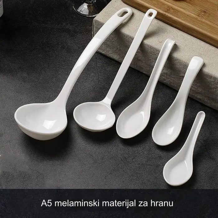 Imitation porcelain plastic spoon