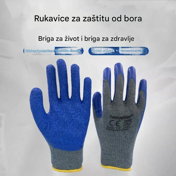 Protective work gloves for gardens, gardening and logistics