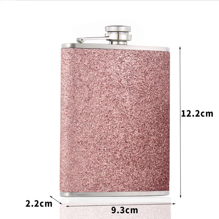 6-ounce Solid Stainless Steel Flask