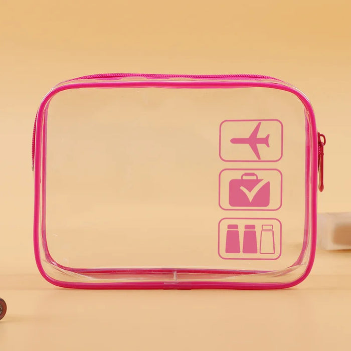 PVC transparent cosmetic bag, portable toilet bag