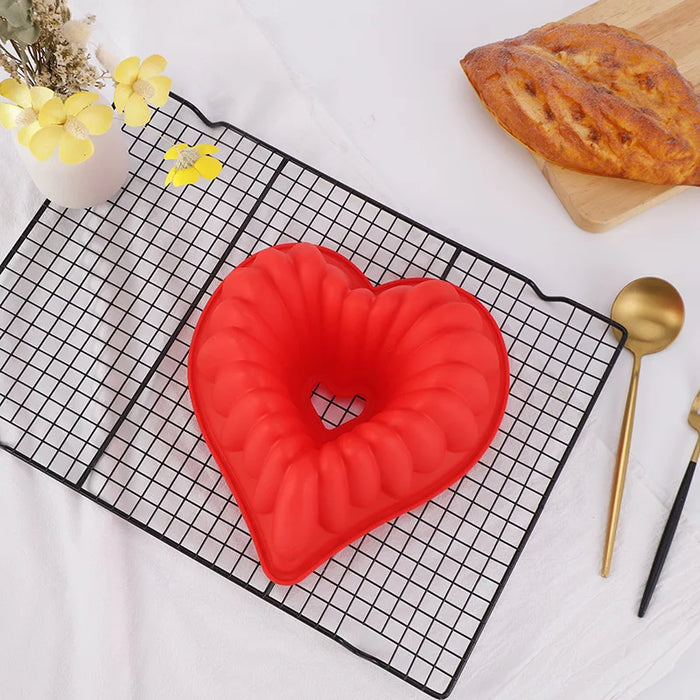 Silicone cake molds with irregular shapes and unique patterns