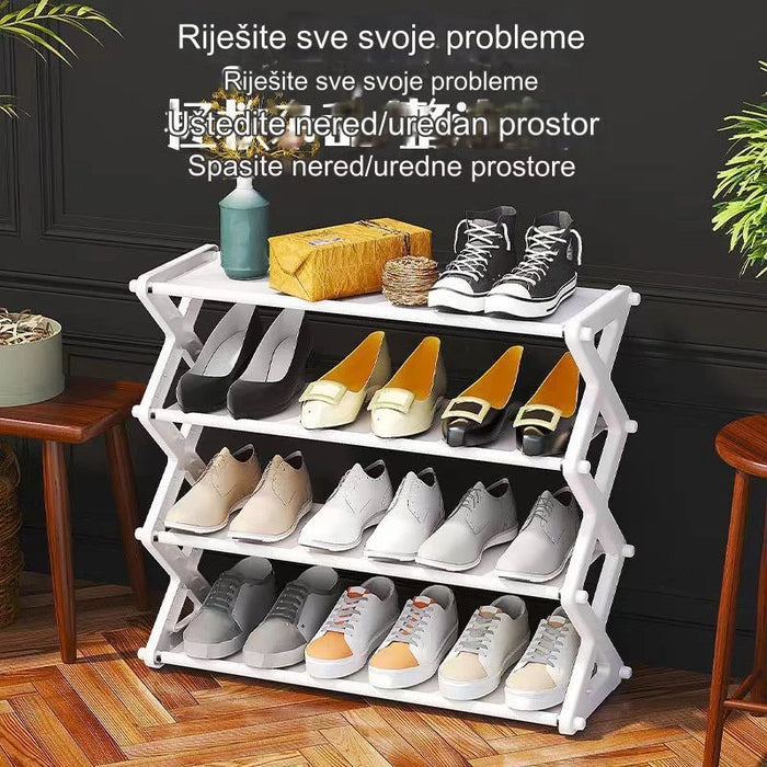 Easy-to-assemble multifunctional shoe cabinet