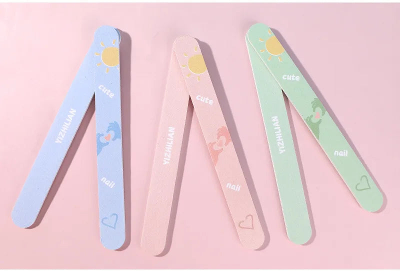 Double sided nail file, used for nail polishing and buffing