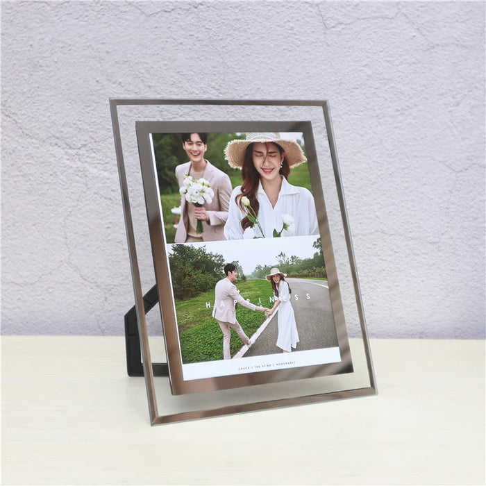 Unique Handmade Crystal Glass Picture Frame for Home Decoration