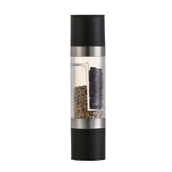 Double manual pepper and salt grinder