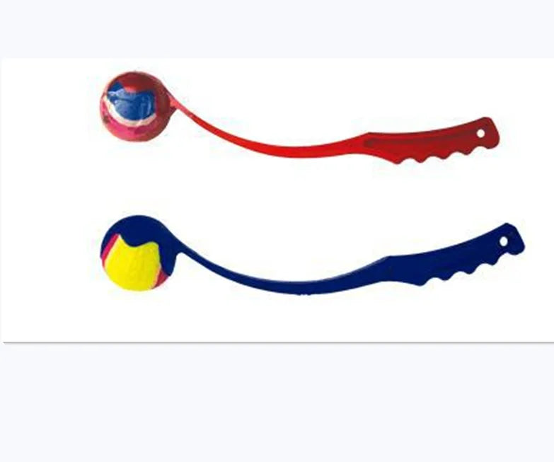 Durable dog ball launcher with tennis ball