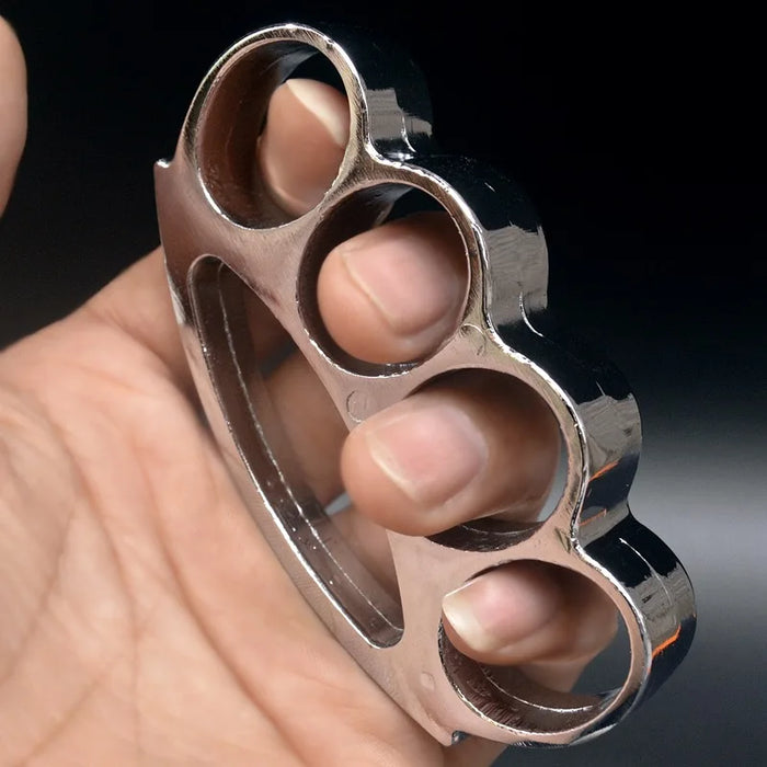 Heavy-duty Four-finger Tiger Ring with Reinforced Strap for Self-defense and Emergency Escape