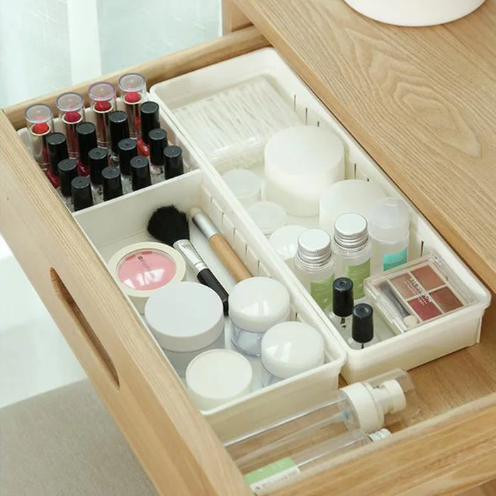 Desktop Drawer Storage Box with Dividers, Perfect for Organizing Kitchen and Office Supplies