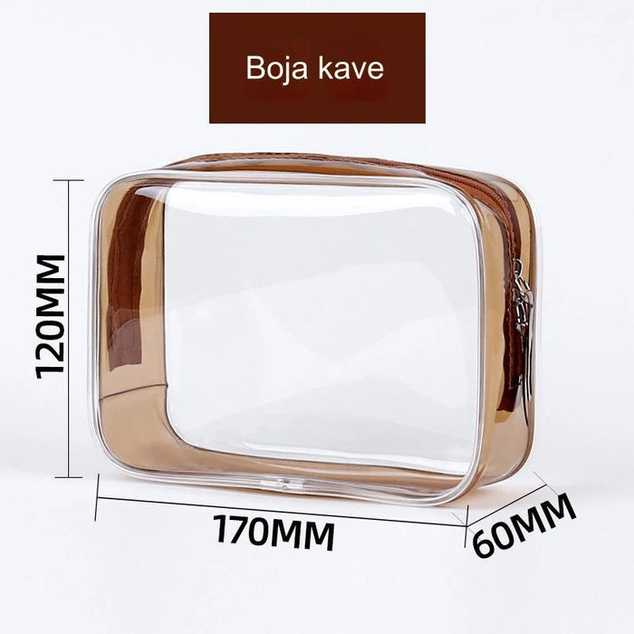 Large capacity waterproof PVC cosmetic storage bag