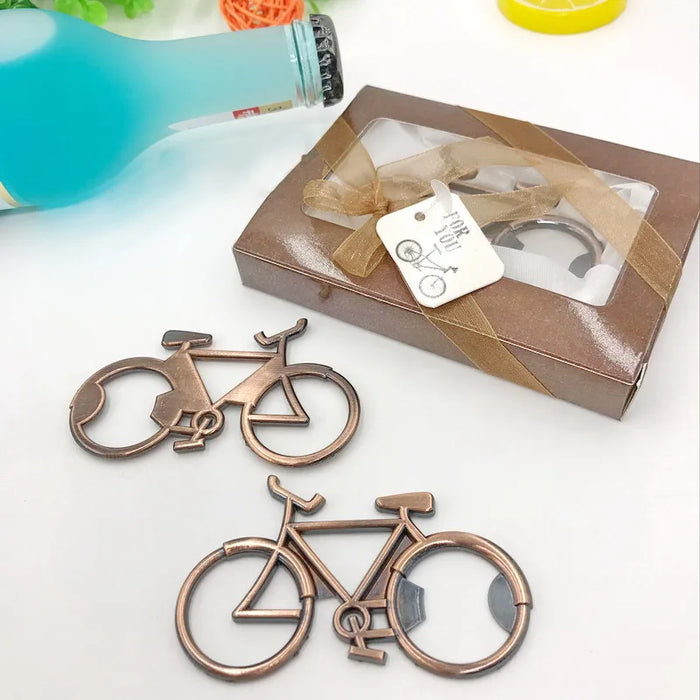 Retro imitation copper bicycle bottle opener