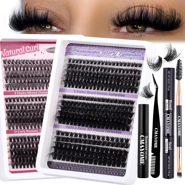 Reusable Thick Curly False Eyelash Set, Creating A Full and Natural Appearance