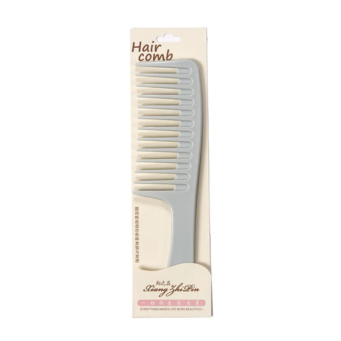 Professional plastic comb with wide teeth suitable for thick, curly, or wavy hair