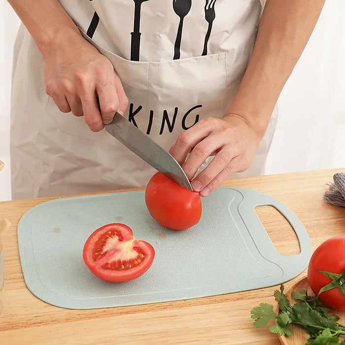 Household Vegetable Cutting Board Double-sided PP Plastic Children's Food Cutting Board Creative Kitchen Tool