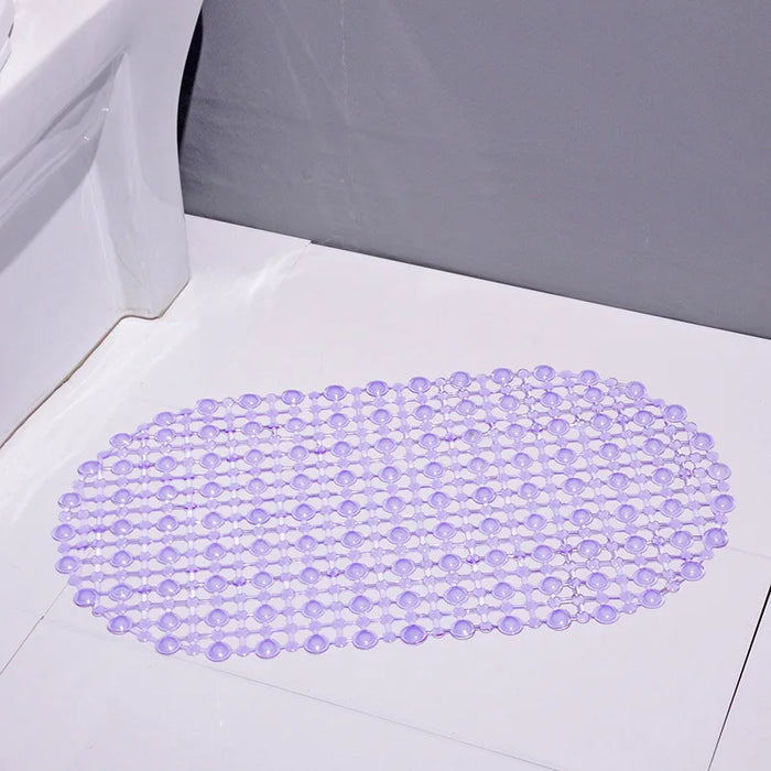 PVC bathroom with suction cup non-slip mat