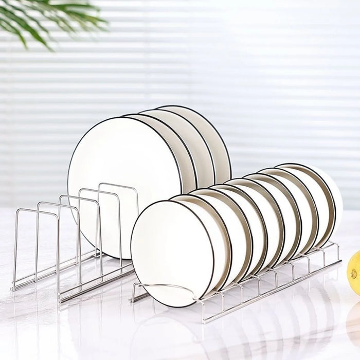 New stainless steel dish rack, space-saving dishwasher rack