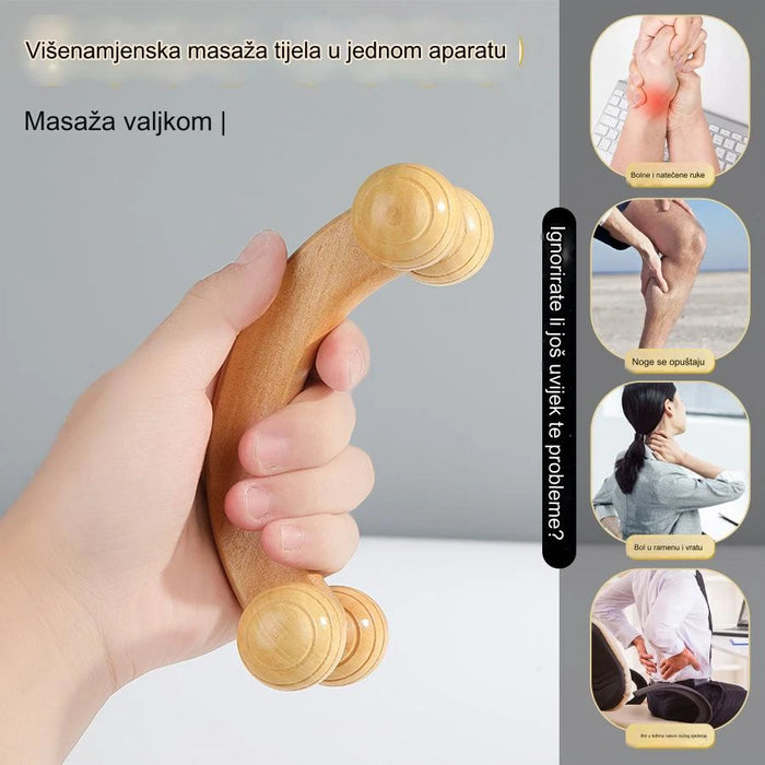 Wooden Manual Massage Stick for Muscle Relaxation