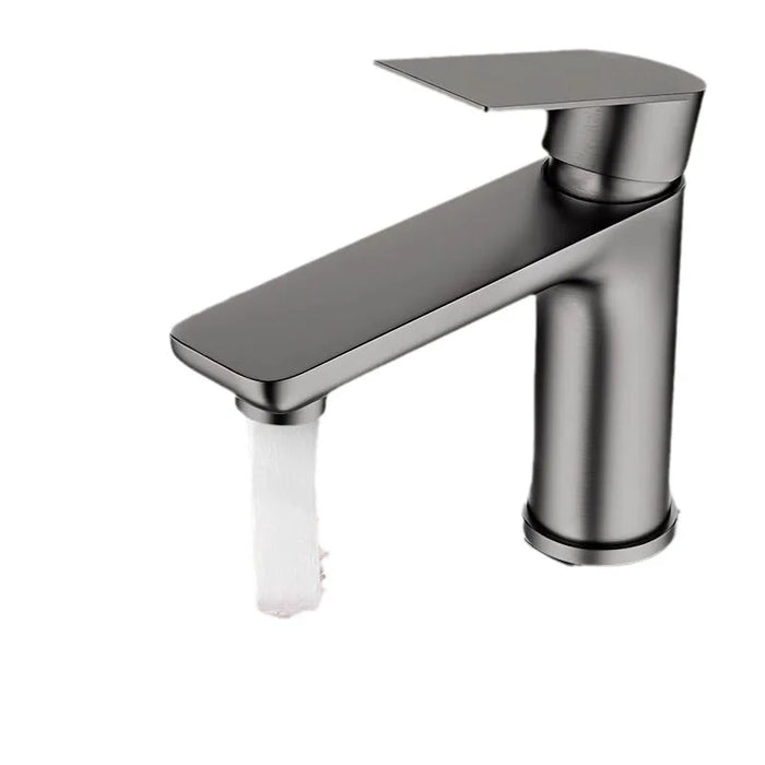 High quality stainless steel basin faucet double handle