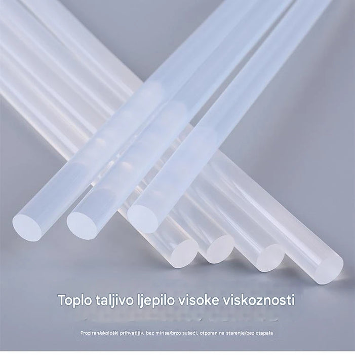 Environmentally friendly transparent hot melt adhesive sticks for arts and crafts projects