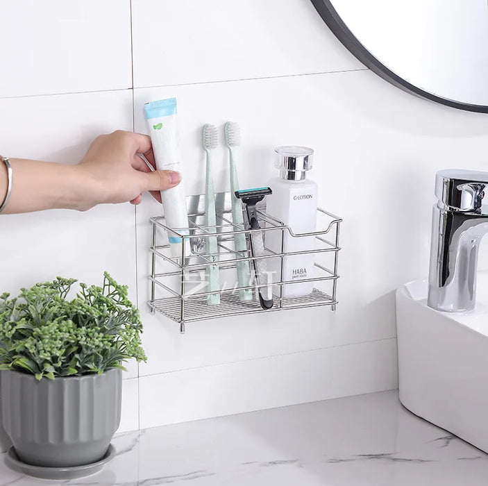 Innovative wall-mounted toothbrush holder