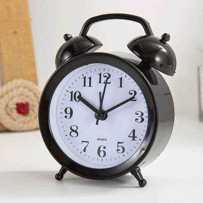 Cute little student alarm clock, desk and bedside clocks with loud ringtones