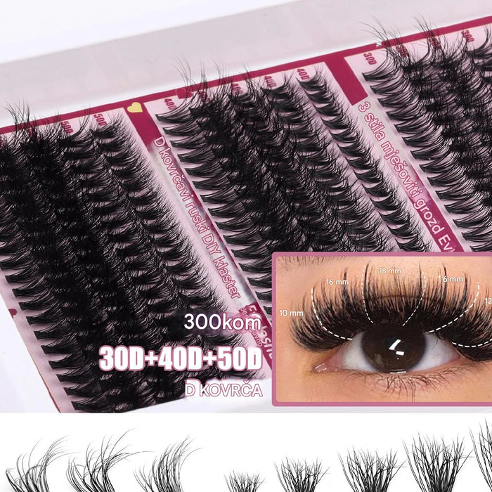 Reusable Thick Curly False Eyelash Set, Creating A Full and Natural Appearance