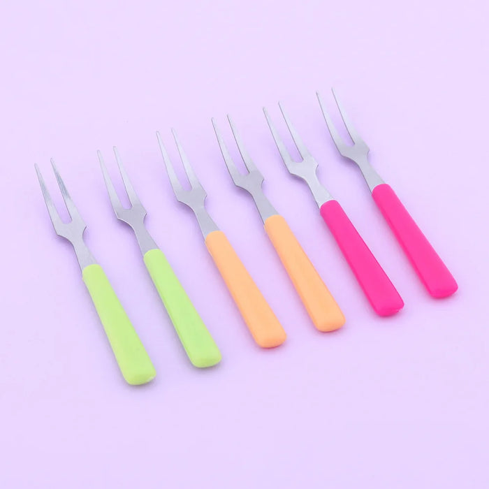 Fruit Fork Set, Made of High-quality Stainless Steel