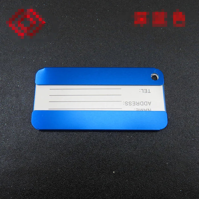 Fashion metal luggage tag made of high-quality aluminum alloy material