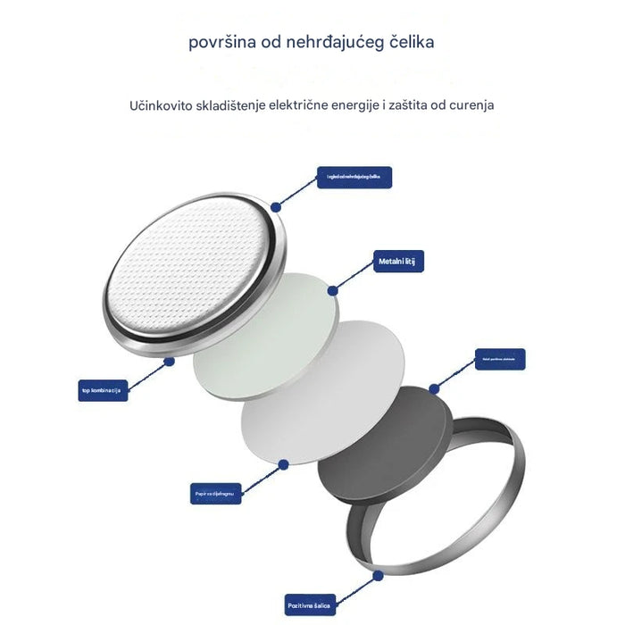 Long-Lasting Button Cell Batteries for Remote Control, Thermos, Candle Lights with 3V Lithium Manganese Coin Cells