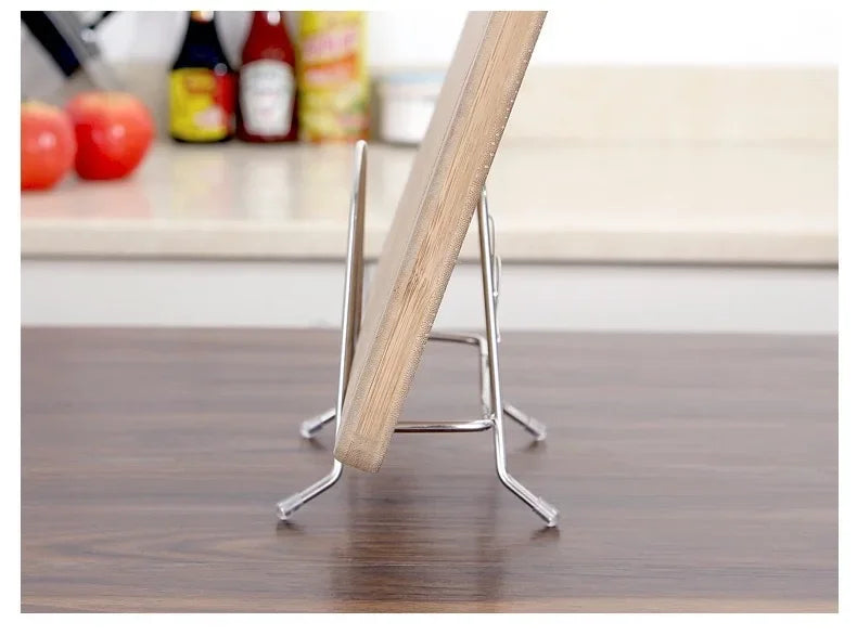 Stainless steel cutting board rack household cover seat frame