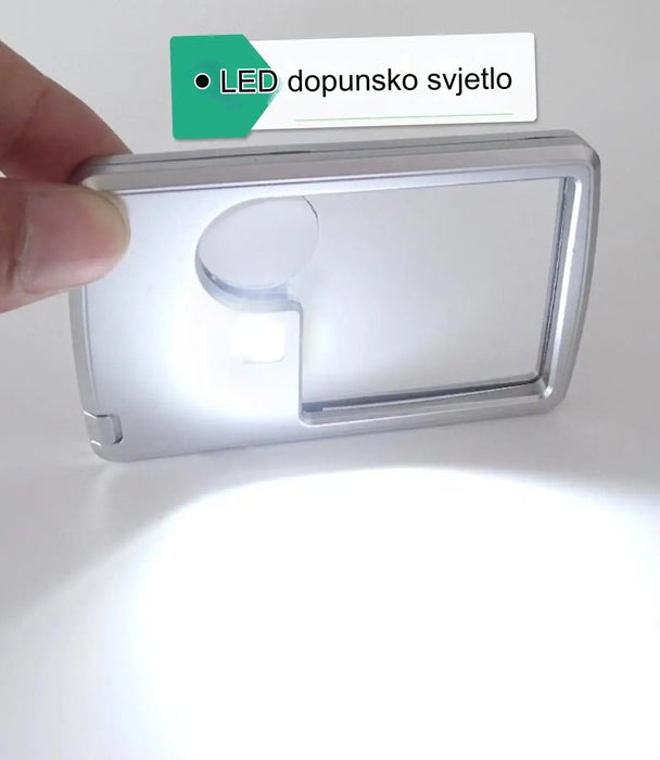 Portable acrylic magnifying glass