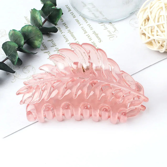 Elegant Matte Leaf Hair Clip for Women Practical Hairpin for All Hair Types