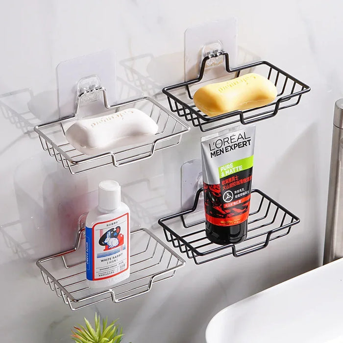 Multipurpose wall-mounted soap rack