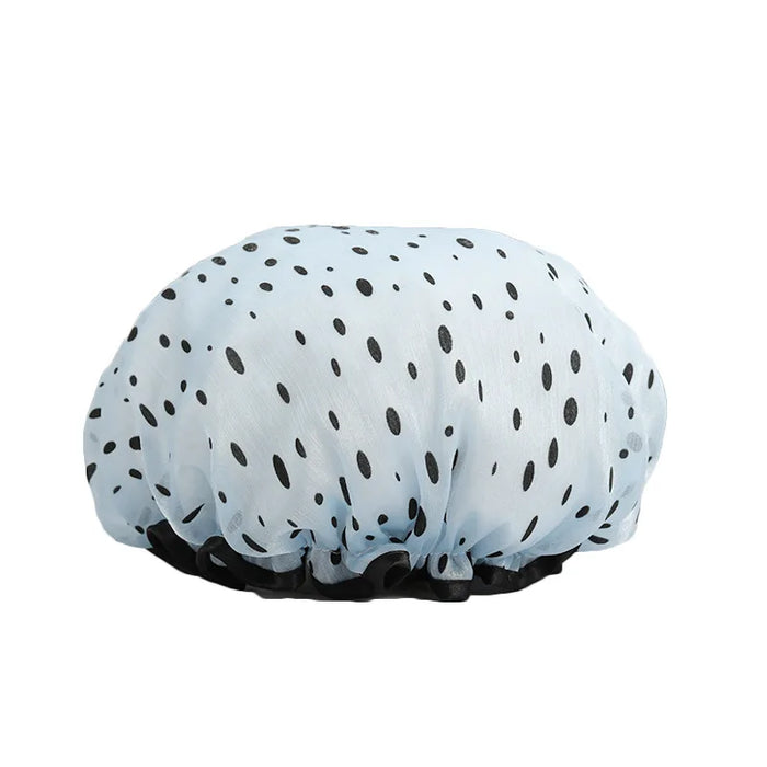 Fashion shower cap, small flower net design