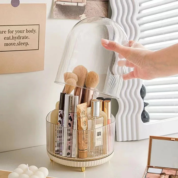 360 ° rotating makeup brush holder storage box for storing eyeshadow brushes and eyebrow pens