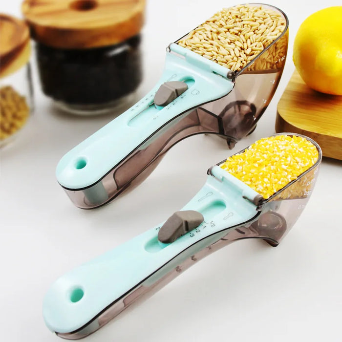 Plastic measuring spoon