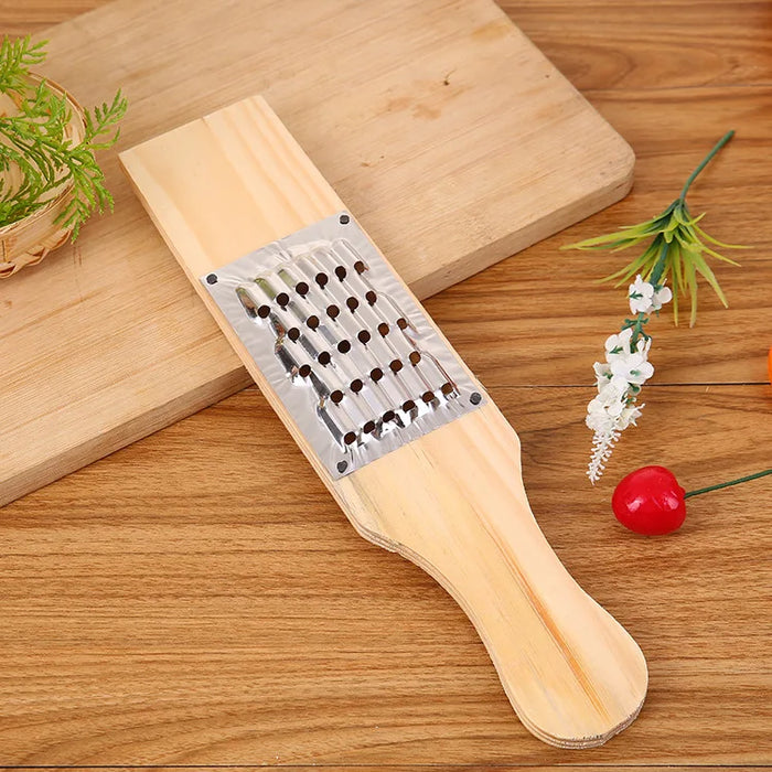 Solid Wood Material Multifunctional Radish Slicer, Potato Slicer, Cutting Board, and Vegetable Slicer