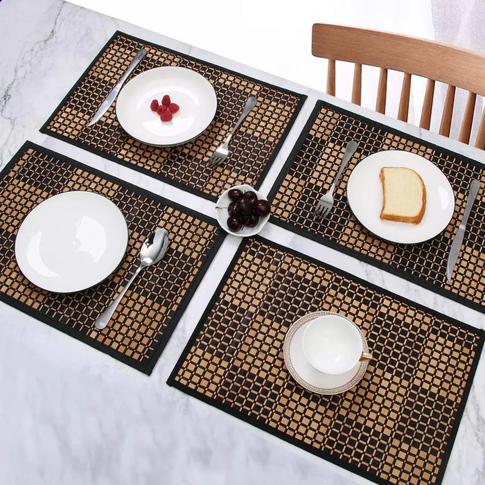 Elegant bamboo mats and mats for stylish dining