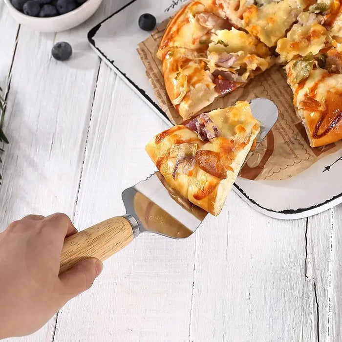 Stainless steel pizza shovel kitchen tools crepe pizza cutter household cake cutter roller cake cutter