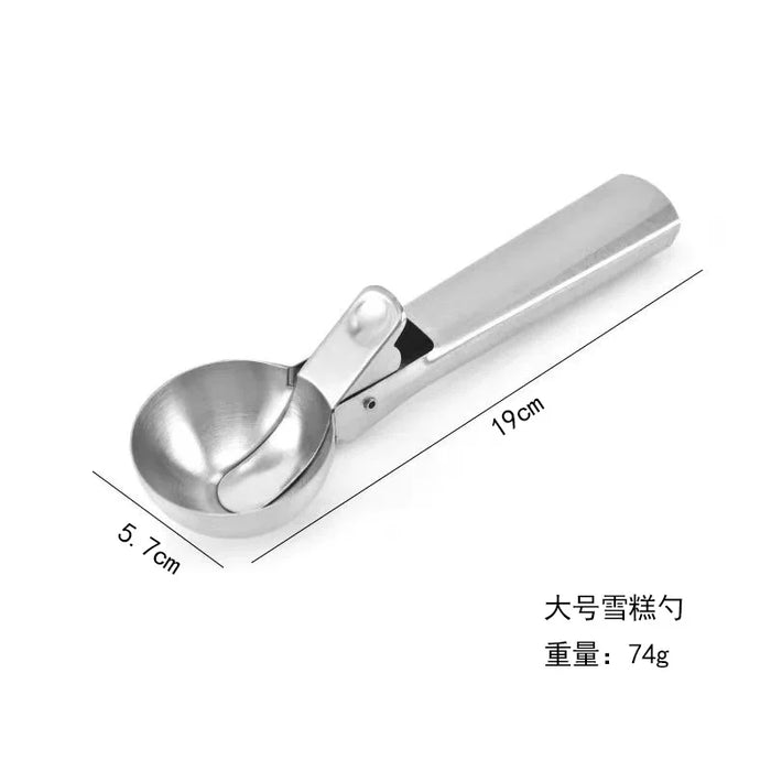 Stainless steel dual-purpose ice cream scoop