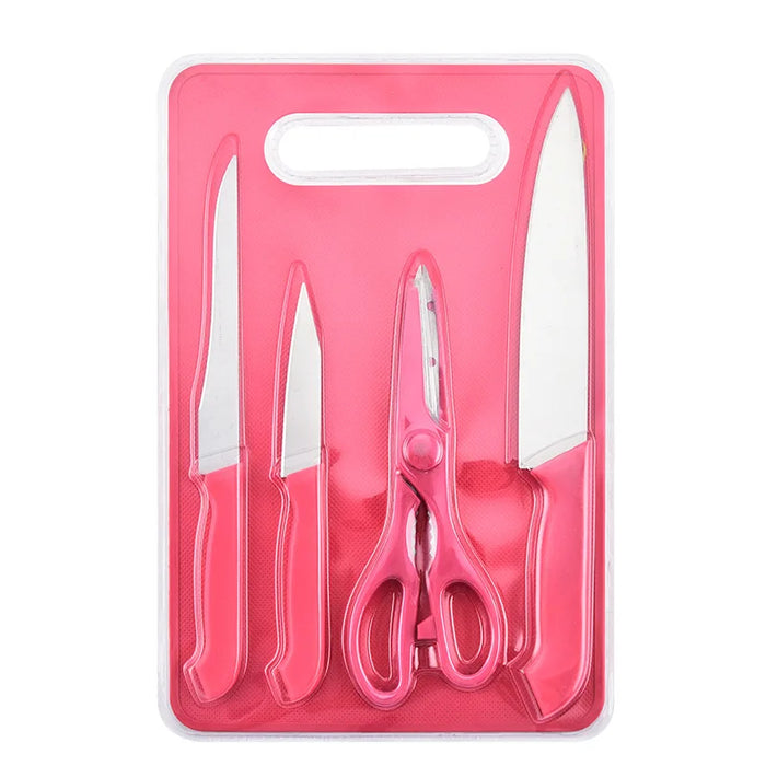 Fruit knife set for kitchen furniture and outdoor travel