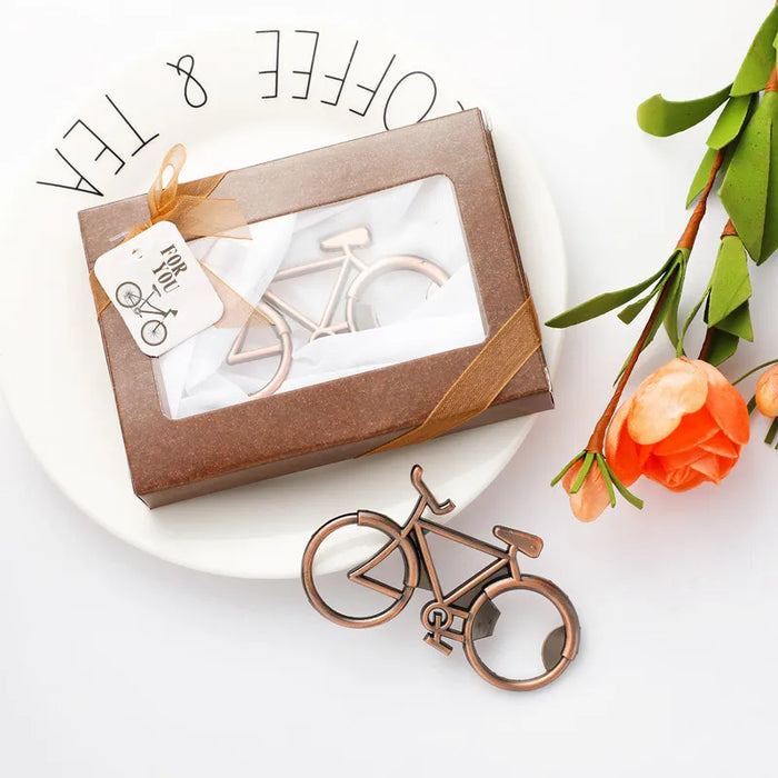 Retro imitation copper bicycle bottle opener